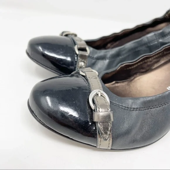 AGL Attilio Giusti Leombruni EU 39 US 9 Black Leather Cap Toe Pumps - Picture 5 of 12